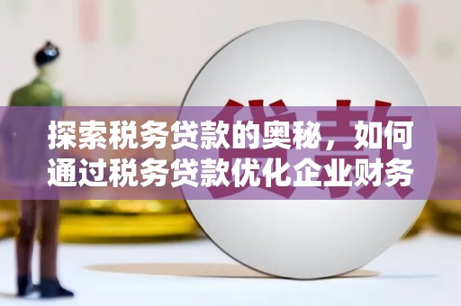 锦州探索税务贷款的奥秘，如何通过税务贷款优化企业财务