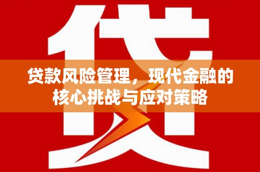 锦州贷款风险管理，现代金融的核心挑战与应对策略