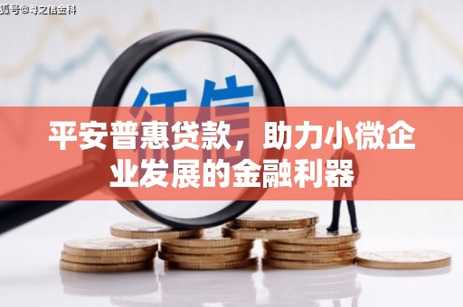锦州平安普惠贷款，助力小微企业发展的金融利器