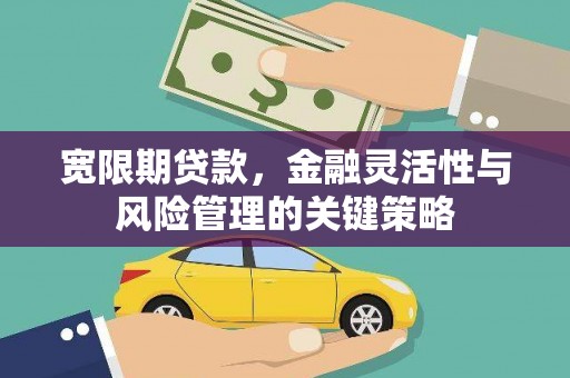 锦州宽限期贷款，金融灵活性与风险管理的关键策略