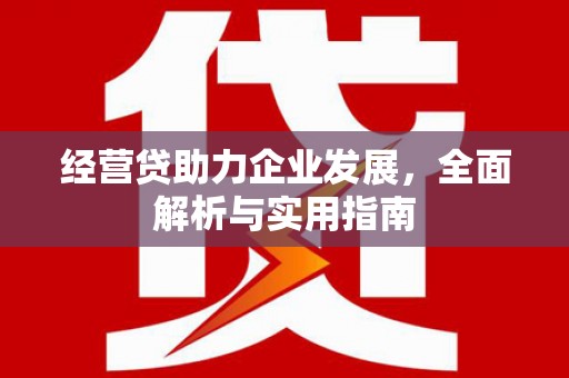 锦州经营贷助力企业发展，全面解析与实用指南