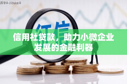锦州信用社贷款，助力小微企业发展的金融利器