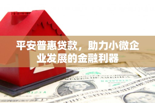 锦州平安普惠贷款，助力小微企业发展的金融利器