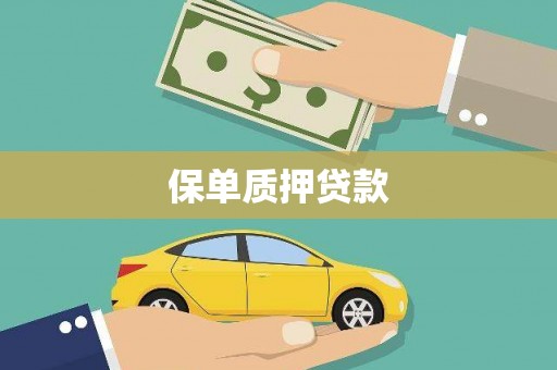 锦州保单质押贷款