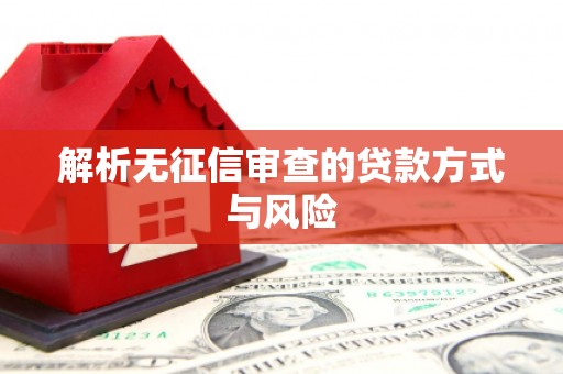锦州解析无征信审查的贷款方式与风险